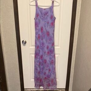 Floral Purple Maxi Dress